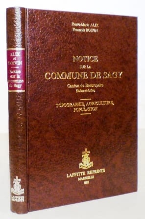 Notice sur la commune de Sagy, canton de Beaurepaire (Saône-et-Loire).