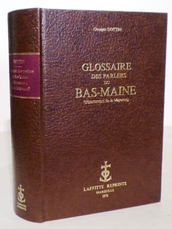 Glossaire des parlers du Bas-Maine (département de la Mayenne).